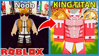 I Unlocked King TITAN Transformation! Max Size & Power! | Roblox Titan Roleplay Simulator