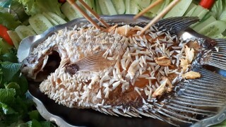 Cá Tai Tượng Chiên Xù Ăn Cùng Gia Đình Tí Hon| TKQ & Family T339