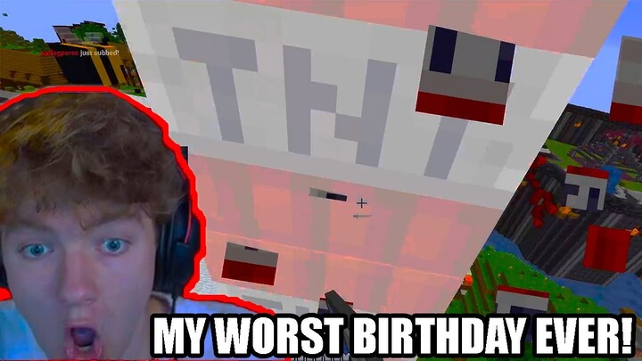 Tommyinnit Accidentally Blew up his TNT Cake - Dream SMP ("THIS IS MY WORST BIRTHDAY EVER"😥)