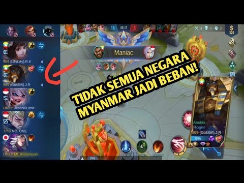 Ketemu Public Myanmar diranked apa yang terjadi??~mobile legend