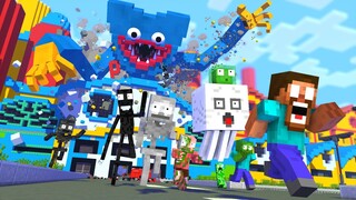 Monster School : POPPY PLAYTIME RIP WITHER GIANT HUGGY WUGGY APOCALYPSE - Minecraft Animation