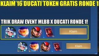 KLAIM 16 TOKEN DRAW EVENT MLBB X DUCATI RONDE 1! TRIK DRAW PANEN SKIN EPIC/COLLECTOR MODAL TOKEN