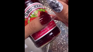 ราสเบอร์รี่แยม Stiletto Nail