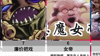 jojo最丑陋的替身大排名！（吃饭别看）