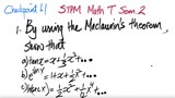 1st/3parts: Checkpoint 1.1 STPM Math T Sem2