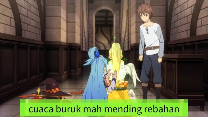 #KompetisiKreasiUnggahan5, cuaca buruk 2 orang ini tetep kerja