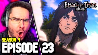 ATTACK ON TITAN Season 4 Part 2 Episode 23 REACTION | Attack on Titan REACTION