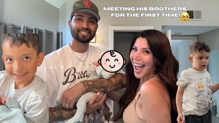 MEET OUR BABY ! BROTHER REACTIONS!