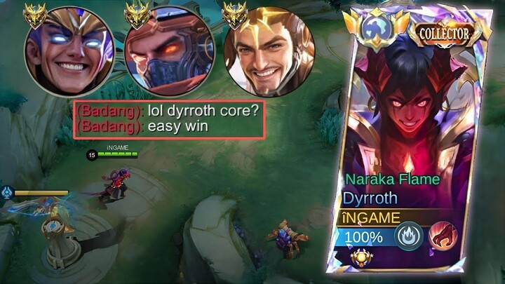 HOW TO DEAL AGAINST AGGRESSIVE META HERO IN SOLO HIGH RANK!  DYRROTH ITEM & GUID