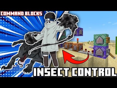Insect Control Power in Minecraft using Command Blocks【Bedrock Edition】