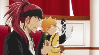 Ichigo tries to eat all the food quickly without caring about Renji Ep 9 [ BLEACH 千年血戦篇 ]