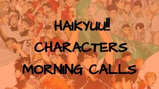 Haikyuu Characters as your Boyfriend (Morning Calls)