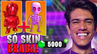 GASTEI 5 MIL GEMAS PRA PEGAR AS NOVAS SKINS DO STUMBLE GUYS!