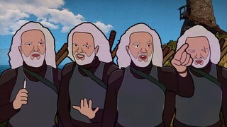 【The Witcher 3 Hilarious】The ruffian (silly and cute) ruffian (silly and cute) Geralt, parody of The