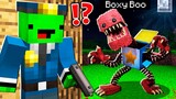 Why Creepy Boxy Boo DESTROY the VILLAGE? MIKEY and JJ vs Poppy Playtime ! - in Minecraft Maizen