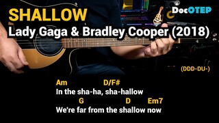 Shallow - Lady Gaga & Bradley Cooper (2018) Easy Guitar Chords Tutorial with Lyrics