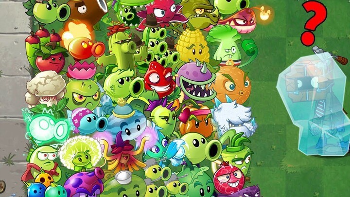 PvZ 2 - 随机所有植物 1 通电对抗冰冻砖头僵尸
