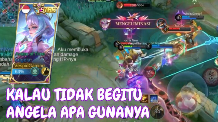 Rusuh musuh emang greget - gameplay Angela mobile legends bang bang