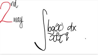 2nd way: integral  ∫log(x^p x^(-q)) (x) dx