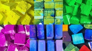 Colourful Soft Chalk ASMR 💕 | Relaxing & Satisfying Dyed Chalk Crush & Crumble