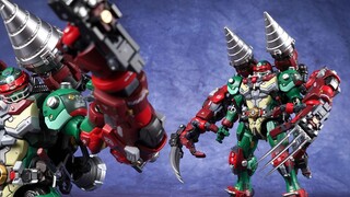 “Turtle King” punya tangan gorila di punggungnya? Model Paduan Raphael dari Anime Mecha Ninja Turtle