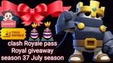 clash Royale pass Royale giveaway season 37 July season