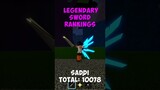 Legendary Sword ⚔️ Rankings in Bloxfruits #roblox