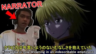 KURAPIKA IS NOW DROWNING IN AN INDESCRIBABLE EMPTINESS JAPANESE
