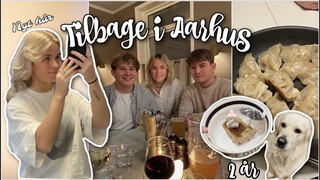 MINE FØRSTE DAGE TILBAGE I AARHUS - frisør, træning, dumplings m.m