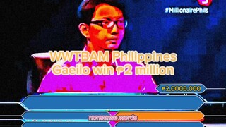 WWTBAM Philippines | Eduardo Gaeilo Panjing Jr win ₱2 million