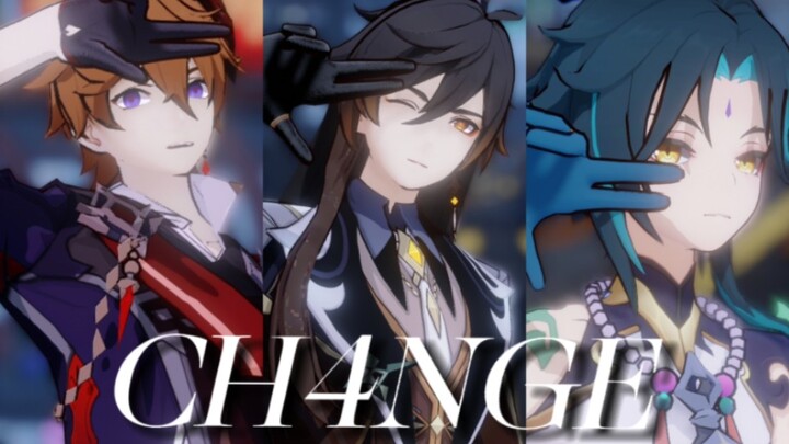 [Genshin Impact MMD] CH4NGE of Tartaglia/Zhongli/Xiao