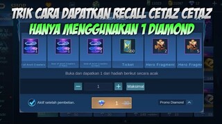 CARA MENDAPATKAN RECALL CETAZ CETAZ GRATIS MENGGUNAKAN PROMO DIAMOND | MOBILE LEGENDS BANG BANG