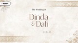 The Wedding of DINDA & DAFI Live Streaming PART 2