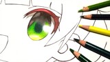 Coloring Shigure Ui's eye 👁️ || Loli God's Requiem