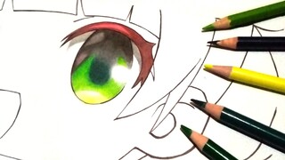 Coloring Shigure Ui's eye 👁️ || Loli God's Requiem