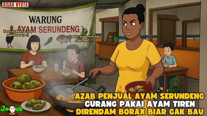 AZAB PENJUAL AYAM SERUNDENG CURANG PAKAI AYAM TIREN DIRENDAM BORAX BIAR GAK