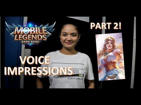 MOBILE LEGENDS VOICEOVER IMPRESSIONS PART 2! | Voiceover Flowers