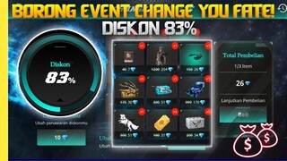 BELI ELITE PASS DI EVENT CHANGE YOUR FATE | GARENA FREE FIRE INDONESIA