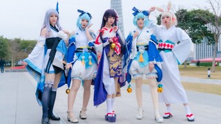 [Onmyoji COSPLAY] Tarian memalukan Wumeng di ibukota iblis di bawah Menara Kanton (⁄ ⁄•⁄ω⁄•⁄ )⁄!