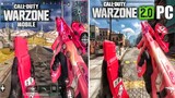 Warzone Mobile Vs Warzone 2.0 PC | Weapon Inspection Side by Side Comparison