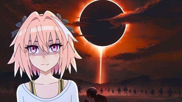 Femboy witnesses the eclipse