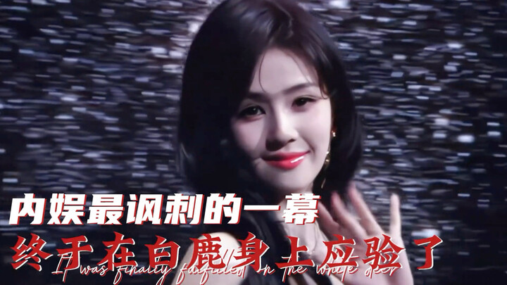 The most ironic scene in the Chinese entertainment industry has finally played out—on Bai Lu!