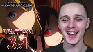 PEAK COMEDY IS BACK!! | Kaguya-sama: Love Is War Season 3 Episode 1 Reaction + OPENING REACTION