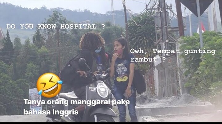 Tanya orang manggarai pake bahasa inggris, prank di manggarai 2021 #prank #pranks #pranklucu #fyp