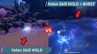 Yelan Skill, Burst VS Yelan Burst, Normal ATK!!! New Gameplay Comparison