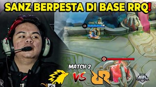 GILAK SANZ BERPESTA DI BASE RRQ . SUNGGUH MATCH YANG SANGAT MENYEDIHKAN! RRQ VS ONIC MATCH 2 MPL S13