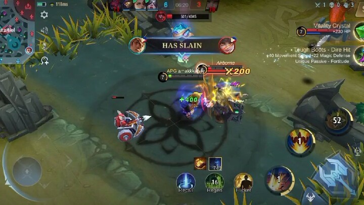 mobile legends gatot lang malakas.