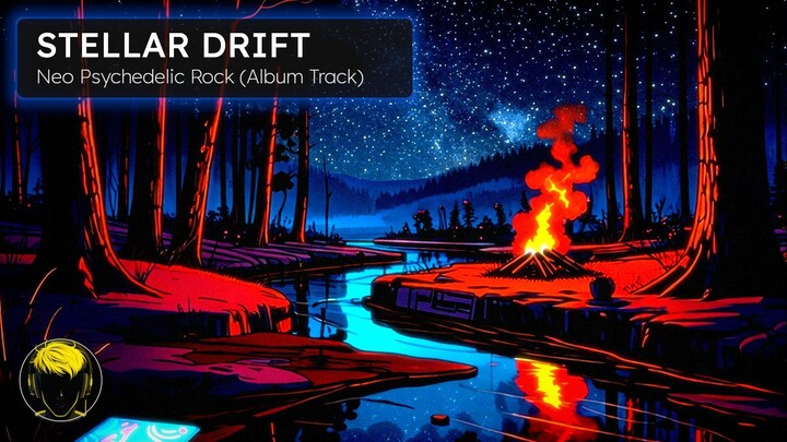 🌠 Stellar Drift - Energetic Rock Music - Uplifting Rock - Psychedelic Rock Songs | BitFrequencies