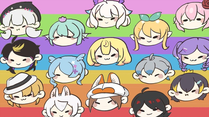 【NIJISANJIEN จดหมายปลอมสำหรับสมาชิกทุกคน|ลายมือ】สี