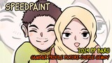 [speed paint]gambar profile pict couple an gemoy ala piya